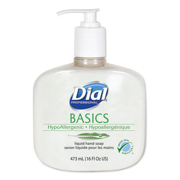 Dial® Professional Basics Liquid Hand Soap, Fresh Floral, 16 Oz Pump, 12-carton freeshipping - TVN Wholesale